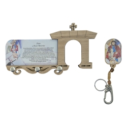 Porta-Chaves com Chaveiro Pai das Misericórdias