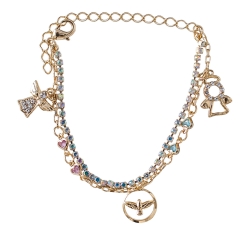 Pulseira Dupla Infantil Anjinho da Guarda