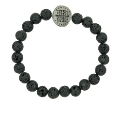 Pulseira Medalha das Duas Cruzes - Níquel