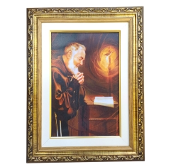 Quadro Moldura Luxo Pe. Pio