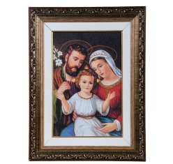 Quadro Sagrada Família Moldura Luxo