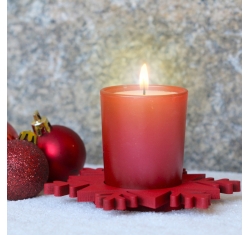 Porta Vela de Natal - Vermelho