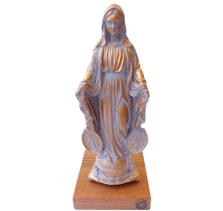 Imagem Nossa Senhora das Graças cor Ouro Oxi - 20 cm