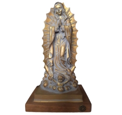 Imagem Nossa Senhora Guadalupe Cor Ouro Oxi - 20 cm
