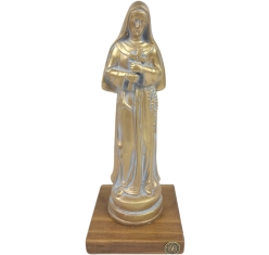 Imagem Santa Rita cor ouro oxi - 20 cm
